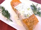 Roasted Salmon with Lime Dill Aioli