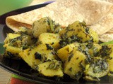 Methi Aloo: Potato with Fenugreek leaves