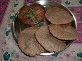 Singhare( water chestnut) ki poori