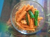 Carrot and Green Chili Pickle / Picklish post