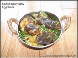 Stuffed Spicy Baby Eggplants