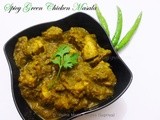 Spicy Green Chicken Masala