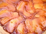 Upside down Caramel Apple Walnut Cake
