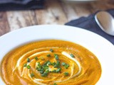 Carrot Ginger Soup with Cashew Cream