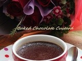 Easy Valentine's Day Desert : Baked Chocolate Custard