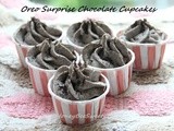 Oreo Surprise Chocolate Cupcakes