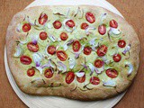 Spinach Cherry Tomatoes Focaccia