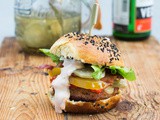 Burger: 100% Duroc – gegrilde paprika – spek