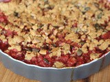‘Crumble de Pipa': rabarber, rood fruit & noten