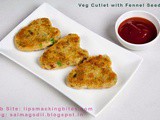 Vegetable Cutlets With Fennel Seeds