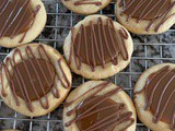 Caramel Chocolate Shortbread Cookies