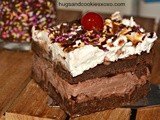 Double Decker Brownie Ice Cream Cake