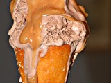 Homemade Peanut Butter Ice Cream Topping & The Most Amazing Pretzel Cones
