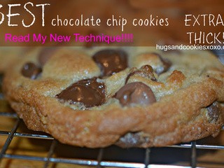 I am sharing my secret for making extra thick chocolate chip cookies