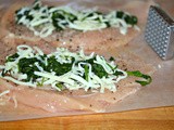 Jerk spiced chicken stuffed with spinach & mozzarella