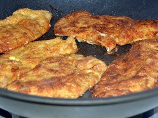 Pan fried, double dipped, honey garlic glazed chicken