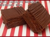 Triple chocolate cheesecake brownies