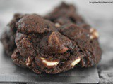 Triple Chocolate Fudgy Cookies