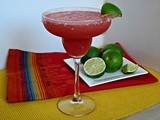 A Kicked Up Frozen Watermelon Margarita