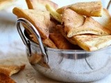 Homemade Za'atar Pita Chips and Quick Labneh Dip