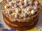 Malted Chocolate Easter Naked Cake