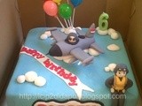 Fighting Falcon F16 Birthday Cake for Darren