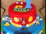Mickey Mouse Club House cake for Razqa
