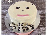 Panda Red Velvet Cake for Radin