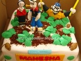 Popeye Birthday Cake for Mahesha