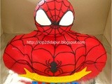 Spiderman 3D cake for Rasyid