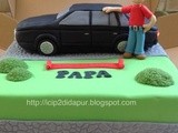 Volvo 960 Car Cake for Desi