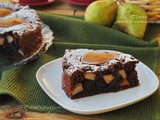 Κεϊκ με αχλαδια και σοκολατα // torta di pere e cioccolato, ricetta senza glutine e latticini