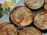 Pizzette di melanzane pomodoro e mozzarella