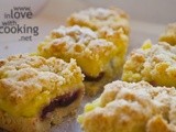 Cherry and Coconut Custard Cake