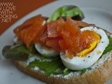Smoked Salmon and Egg Sandwich