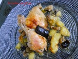 Pollo con funghi e patate - cottura dietetica