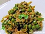 Cabbage - Green Peas Vegetable(Gobi Matar)