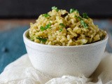 Cabbage Brown Rice / Pilaf - Easy Lunch Box Recipes