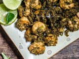 Karuveppilai Eral Varuval / Prawn Masala flavored with Curry Leaves