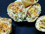 Papad Cone Chaat Recipe | Super Lite Starter for Kitty Parties