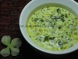 Snake Gourd Yogurt Chutney / Potlakaya Perugu Pachadi