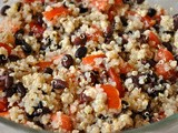 Quinoa Salad, Black Beans & Toasted Cumin Seeds with {Recipe Idea} Summer Layered Fruit Salad