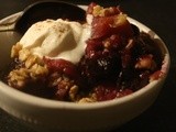 Apple and Blueberry Cobbler with Cinnamon Spiced Whipped Cream