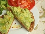 Avocado Toast with Harissa Paste for Breakfast, Lunch or Supper - or anytime
