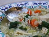 Chicken and Rice Soup to Chase the Colds and Coughs Away
