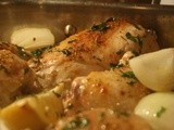 Chicken Casserole with Lemon, Garlic and White Wine