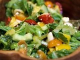 Chopped Salad with a Zingy Mustard and Maple Syrup Dressing that almost everyone can love
