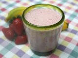 Early Morning Strawberry Banana Smoothie