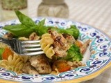 Fusilli with Sausage, Broccoli and Tomatoes