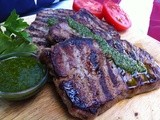 Grilled Steak with Chimichurri Sauce